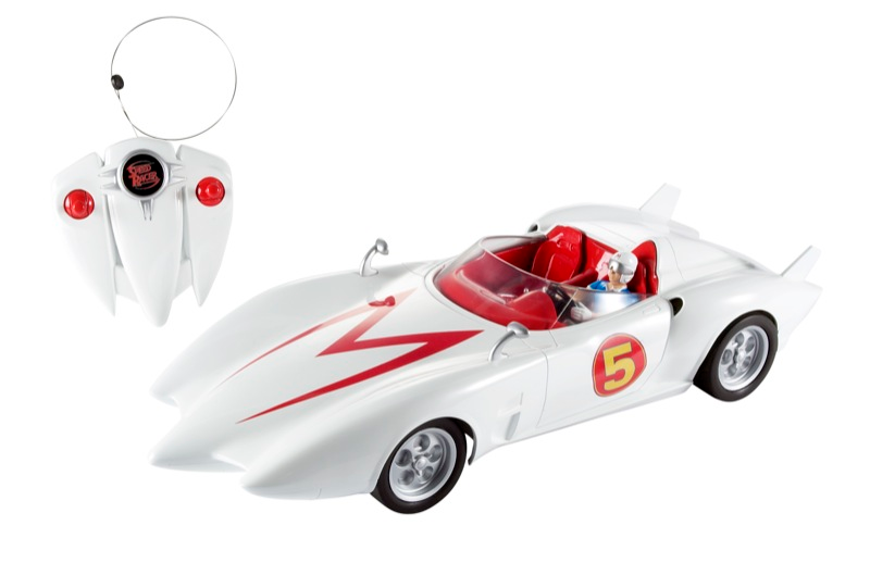Illustration for article titled Speed Racer vs. Batmobile Zoomdown: Entire 2008 Toy Lineup Get Us All Revved Up